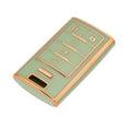 thumbnail image 1 of OFFCURVE Key Fob Cover for Cadillac, Soft TPU Car Key Case Protector for Cadillac SRX ATS ELR XTS 2010 2011 2012 2013 2014 2015 Keyless Entry Remote Control Start Car Key Accessories, Green-Gold, 1 of 6