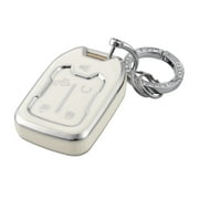 OFFCURVE Key Fob Cover with Keychain Compatible with GMC Key Fob Case for Chevy Suburban Tahoe Terrain Acadia Yukon Silverado GMC Sierra 1500 2500HD 3500HD Car Accessories, White