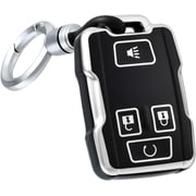 OFFCURVE Key Fob Cover ,Soft TPU Key Fob Case Fit for GMC Sierra 1500 2500 3500 Chevrolet,Black