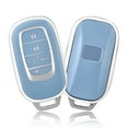 thumbnail image 1 of OFFCURVE Key Fob Cover for Honda Accord Civic CRV Pilot Ridgeline Odyssey Passport,Blue Sliver,1PC, 1 of 6