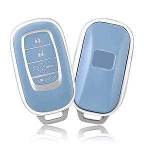 OFFCURVE Key Fob Cover for Honda Accord Civic CRV Pilot Ridgeline Odyssey Passport,Blue Sliver,1PC
