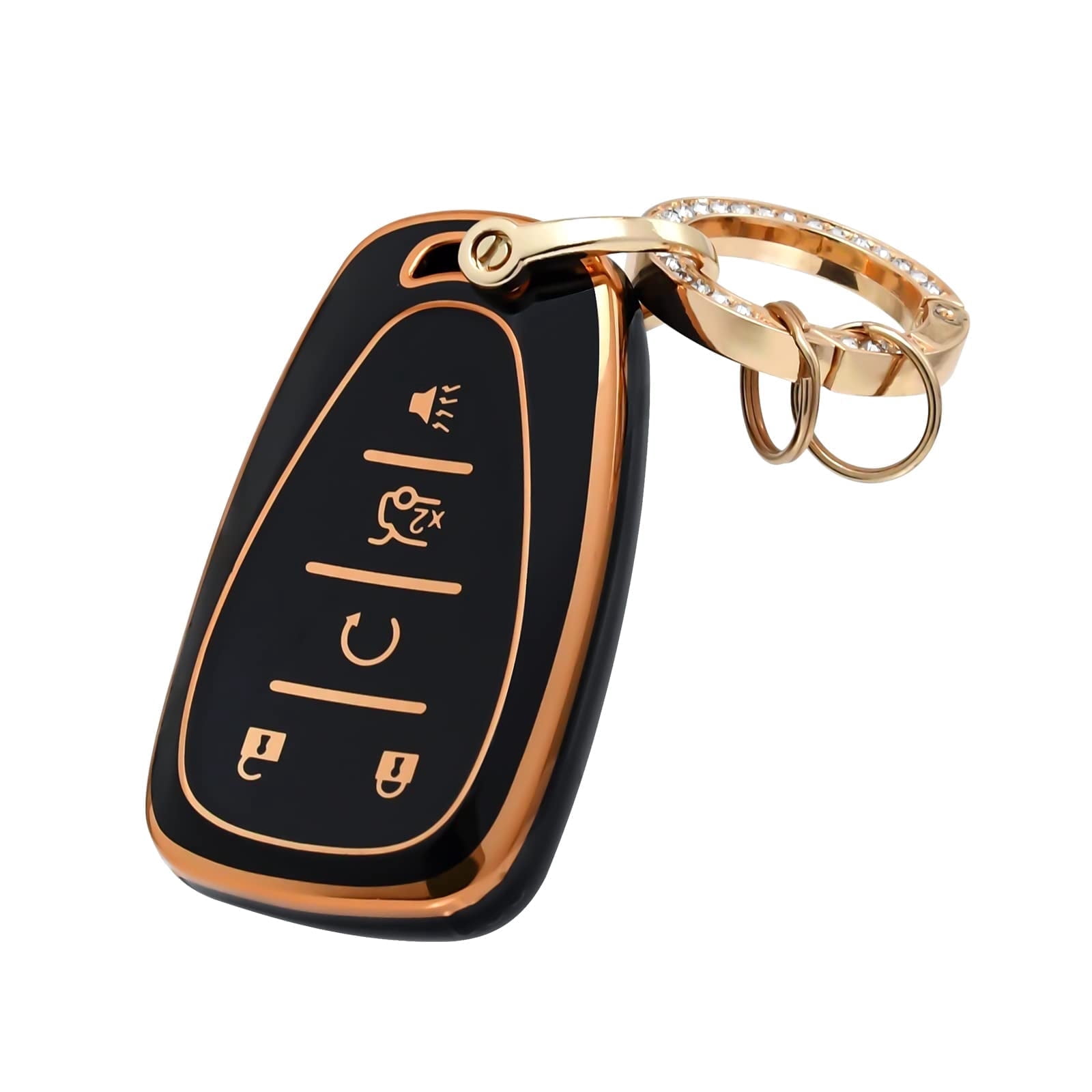 OFFCURVE Key Fob Cover with key ring,Key Fob Case for Chevrolet Smart ...