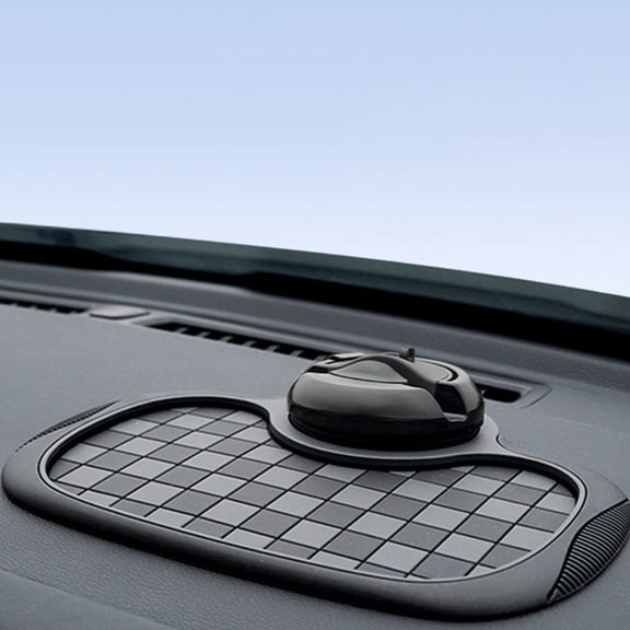 OFFCURVE Multifunction Car Anti-Slip Mat Phone Holder with Temporary Parking Numbe,Black
