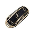 thumbnail image 1 of OFFCURVE Tesla Key Fob Cover, TPU Car Key Case for Tesla Model 3 Model Y Model S,Full Protection,Black Gold, 1 of 5