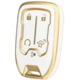 thumbnail image 1 of OFFCURVE White Gold Key Fob Covers for GMC Sierra 1500 2500HD 3500HD, 1 Piece, 1 of 7