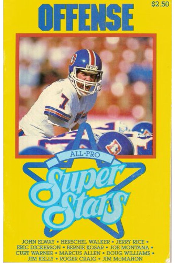 Pre-Owned OFFENSE: ALL-PRO Super Stars (John Elway/Herschel Walker/Jerry Rice/Eric Dickerson/Bernie Kosar/Joe Montana/Curt Warner/Marcus Allen/Doug Williams/Ji... (Paperback) 0943409055 9780943409054