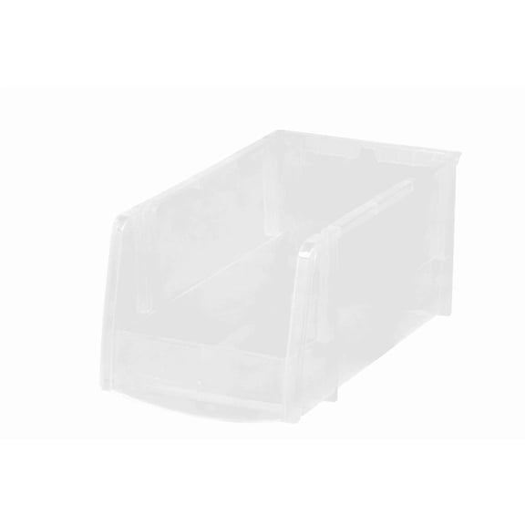 OFFICE DEPOT BRAND "MINI" PLASTIC STACKING BIN, SMALL SIZE, 5" X 5 1/2", CLEAR