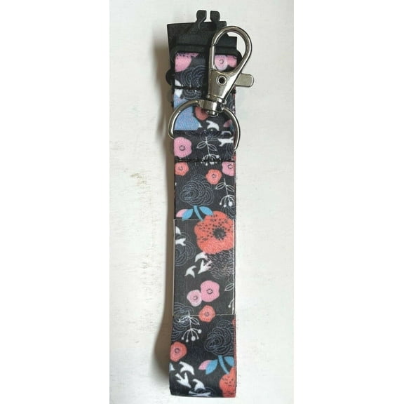 OFFICE DEPOT Fashion Floral 36" STRAP LANYARD with Breakaway Clasp New