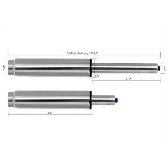 OFFICE FACTOR Heavy Duty Gas Lift Cylinder Replacement for Office Chairs, Chrome