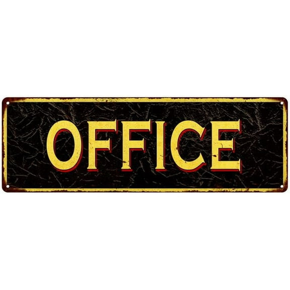 OFFICE Vintage Looking Metal Sign Home Decor 6x18 106180032013