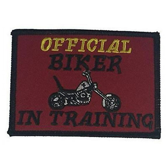 OFFICIAL BIKER IN TRAINING PATCH MOTORCYCLE CLUB MC NEWBIE KID CHILD NOVICE