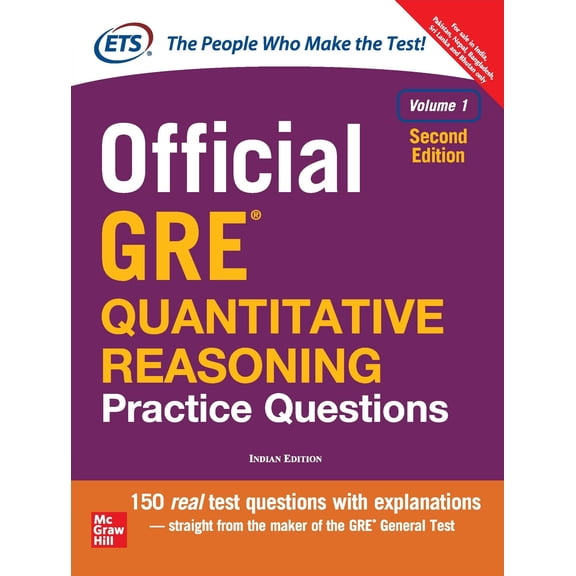 Official GRE Quantitative Reasoning Practice Questions (Vol.1) 2/E PB, 9789352607365, 9352607368, Paperback,