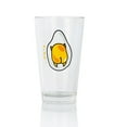 thumbnail image 1 of Se7en20 Gudetama the Lazy Egg 16oz Pint Glass - Egg Butt ARGH, 1 of 7