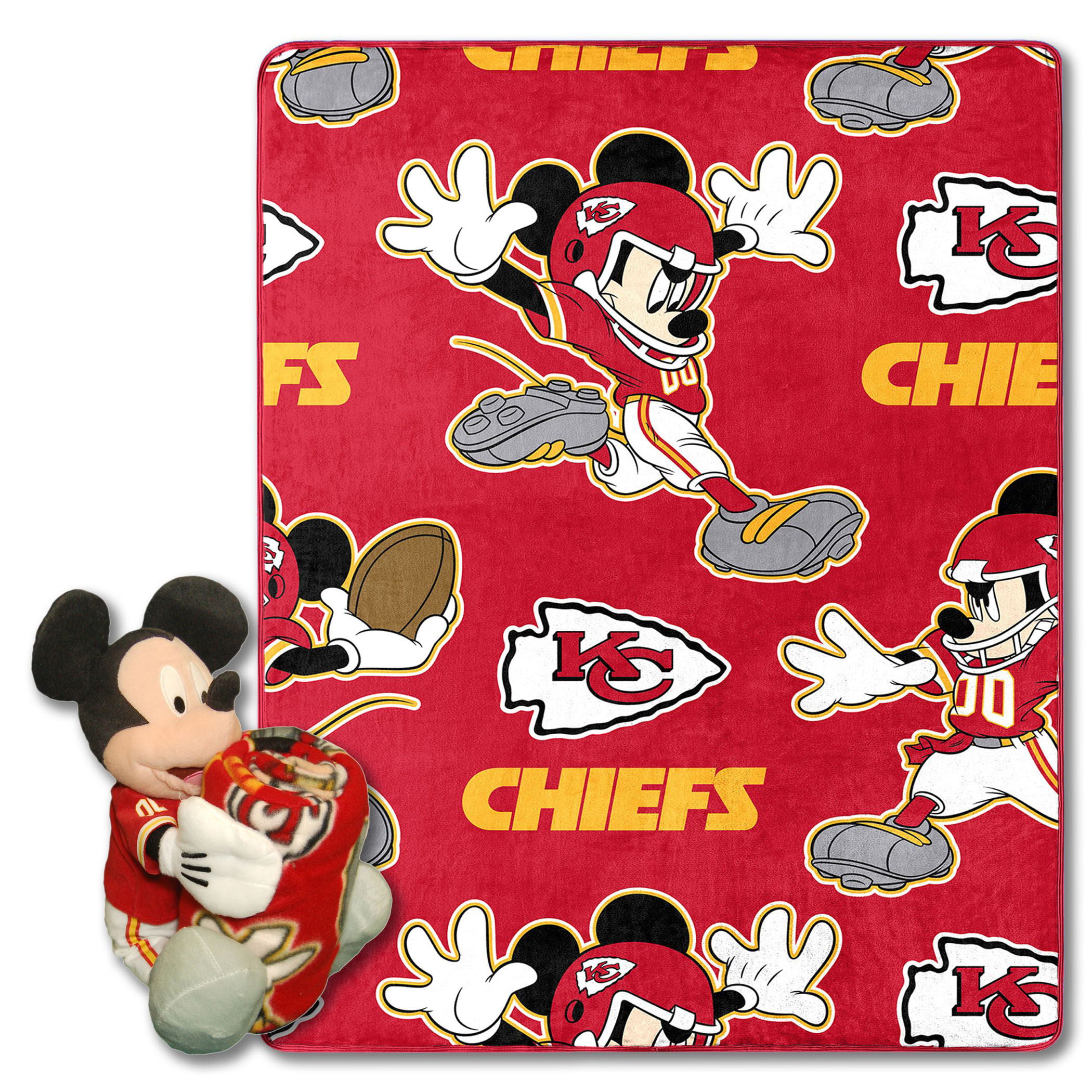 OFFICIAL NFL Chiefs & Disney's Mickey Mouse Character Hugger
