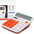 OFFIDIX Office Desk Calculator, Solar and Battery Dual Power Electronic