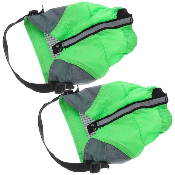 OFFIGAM Green Polyester Outdoor Gaiters Sandproof Design for Trail Running