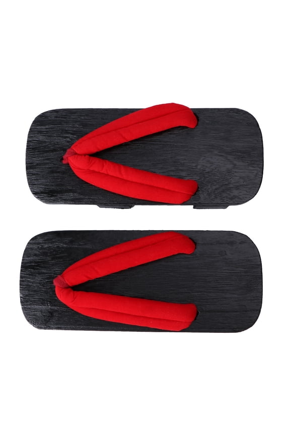 1 Pair Platform Clog Sandal Summer Comfortable All Day Wear Wood Black