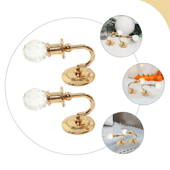 OFFIGAM 1 Pair Tiny Wall Lamp Model Of Miniature Wall Lights For Dollhouse Decoration For Enhancing Mini House Scenes