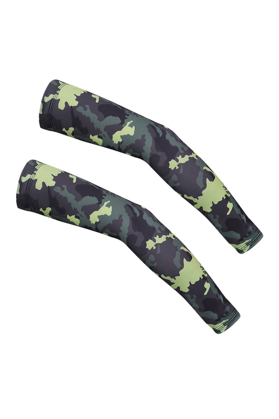 1 Pair UV Arm Sleeves for Boating, Sun Shield, Spandex Cooling Ice Fabric