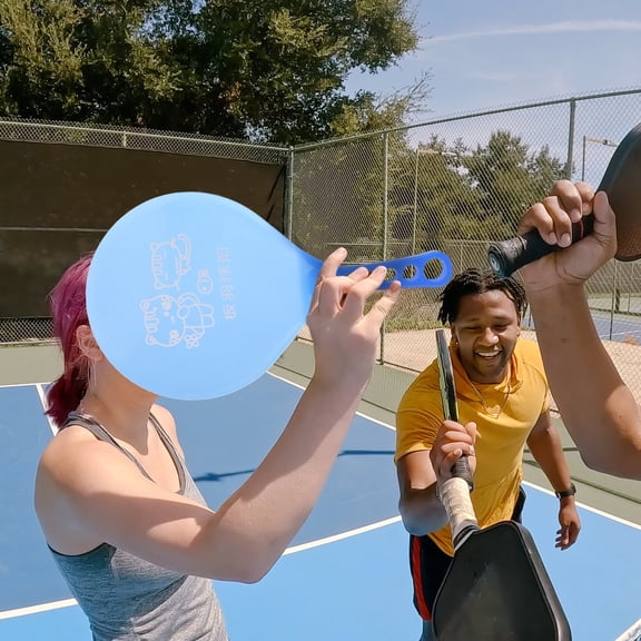 OFFIGAM 1 Pair Plastic Badminton Rackets for Outdoor Game, Lightweight and Comfortable for Adults