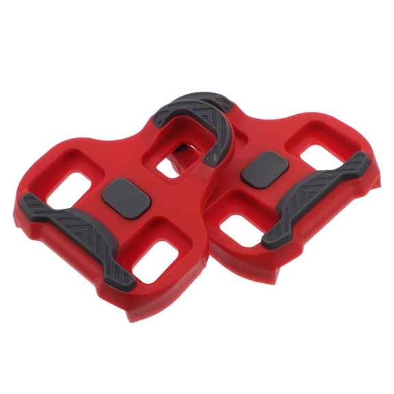 OFFIGAM 1 Pair of Road Bike Cleats Quick Locking System Nylon TPU Red for Universal Compatibility
