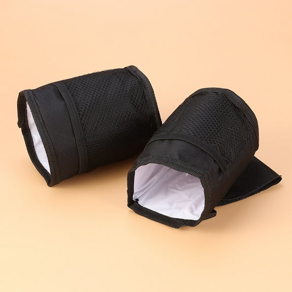 OFFIGAM 1Pc Black Portable Cup Holder Bag for Bottles with Side Hanging Design