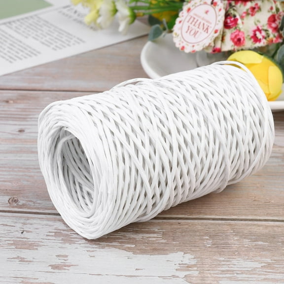 OFFIGAM White Floral Wire Rope, 1 Roll Iron Wire for Flower Arrangements, Crafts, Floral Decorations and Gardening