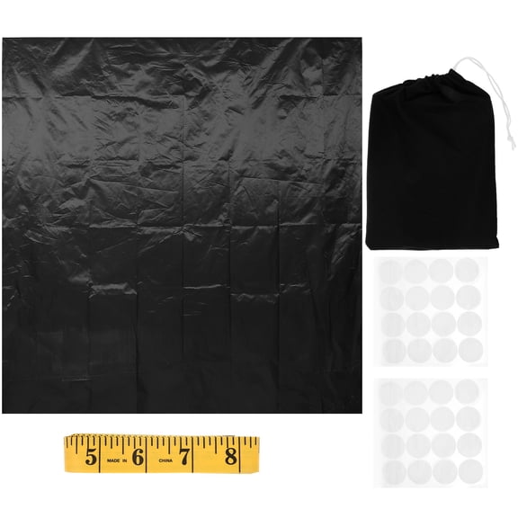 OFFIGAM Window Blackout Blinds Black Cloth 1Set 118x57In
