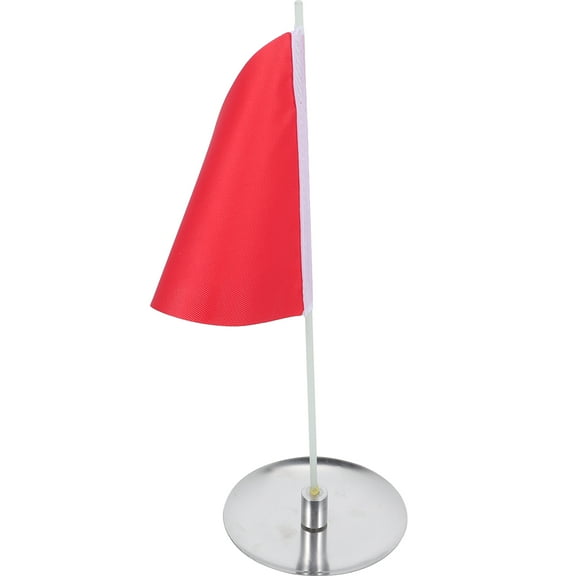 OFFIGAM 1Set Red Textured Golf Training Flag for Putting Green Targeting and Practice Use