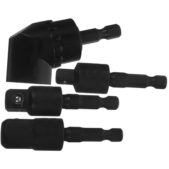 OFFIGAM 1 Set Impact Swivel Adapter Right Angle Drill Attachment for Home Use Chrome Vanadium Steel
