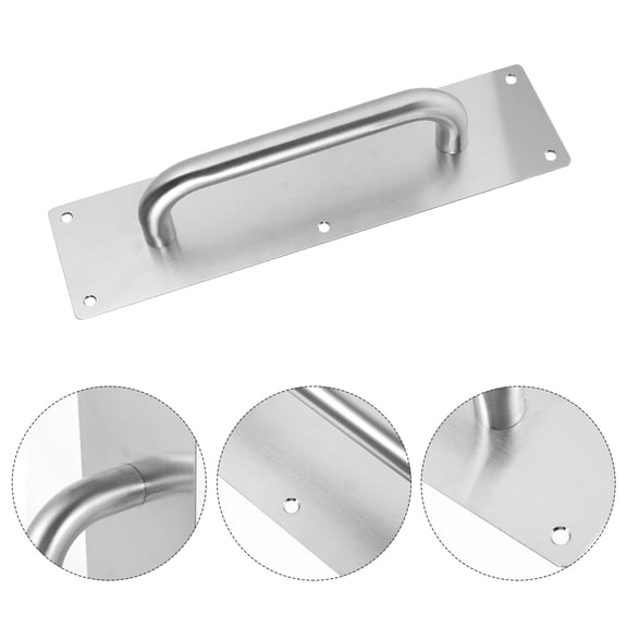 OFFIGAM Commercial Grade Stainless Steel Pull Handle Finish, Door Hardware, 1 Set
