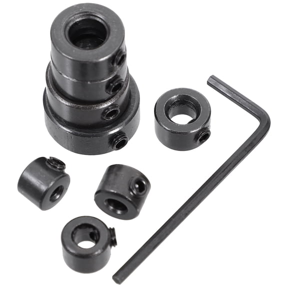 OFFIGAM Precision Drill Stop Collar Set for Woodworking, Carbon Steel, 1 Set for Accurate Drilling Control