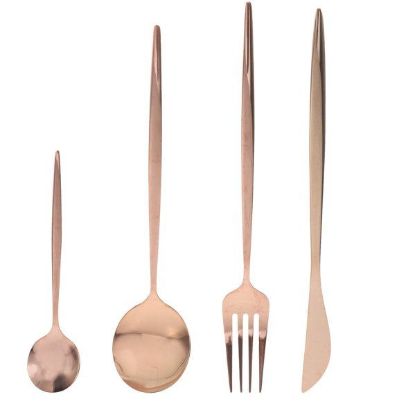 OFFIGAM 1 Set Silverware Gold Modern Stainless Steel Flatware Set For Special Events Dinner Parties