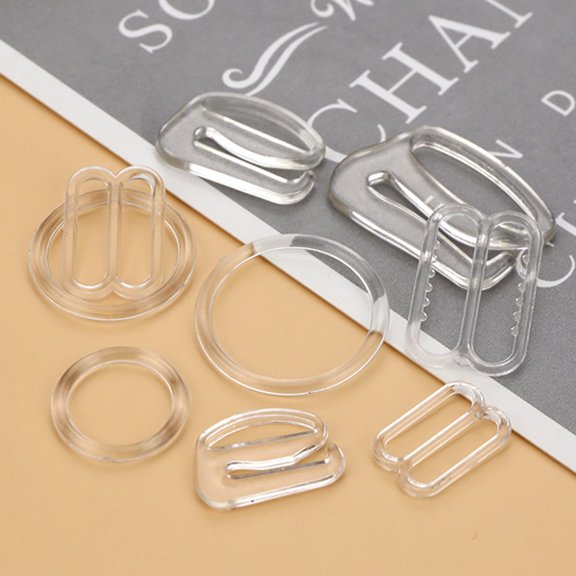 OFFIGAM 1 Set Transparent Plastic Adjuster Buckle Clips Shaped Design For Strap Adjustments Durable And Easy To Use