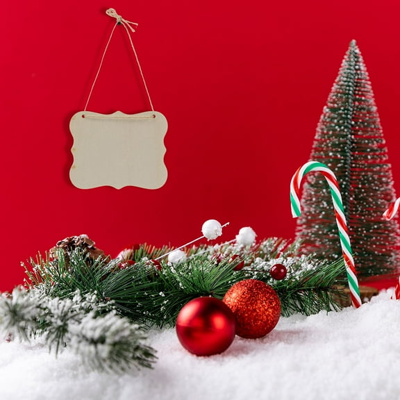 OFFIGAM 1 Set Wall Hanging Wood Plaques with Rope for Cafe Decorations