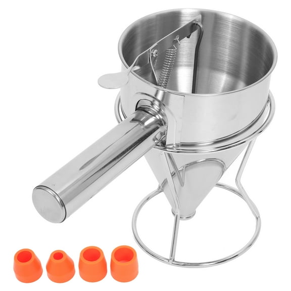 OFFIGAM Kitchen Funnel and Stand, Stainless Steel and Plastic, Silver, Design