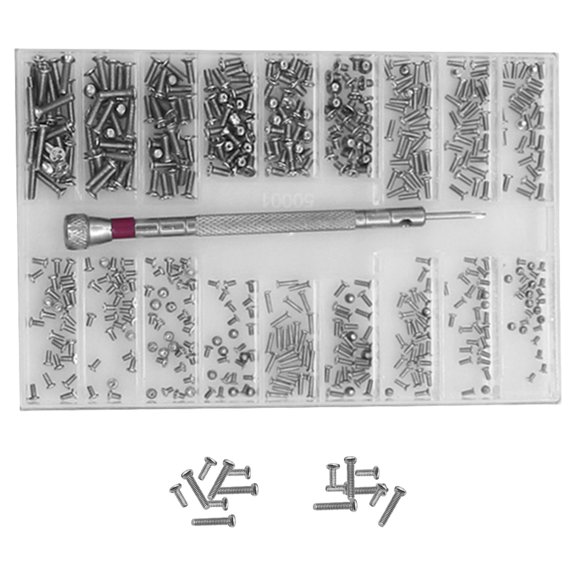 OFFIGAM 1 Set of PC Case Screws Silver Organized by Size for Tech Enthusiasts