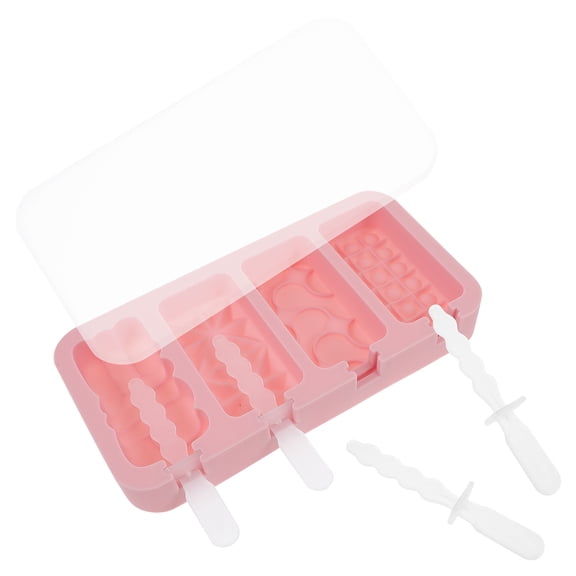OFFIGAM 1 Set of Silicone Candy Molds Pink for Make Ice Pop Summer Fun