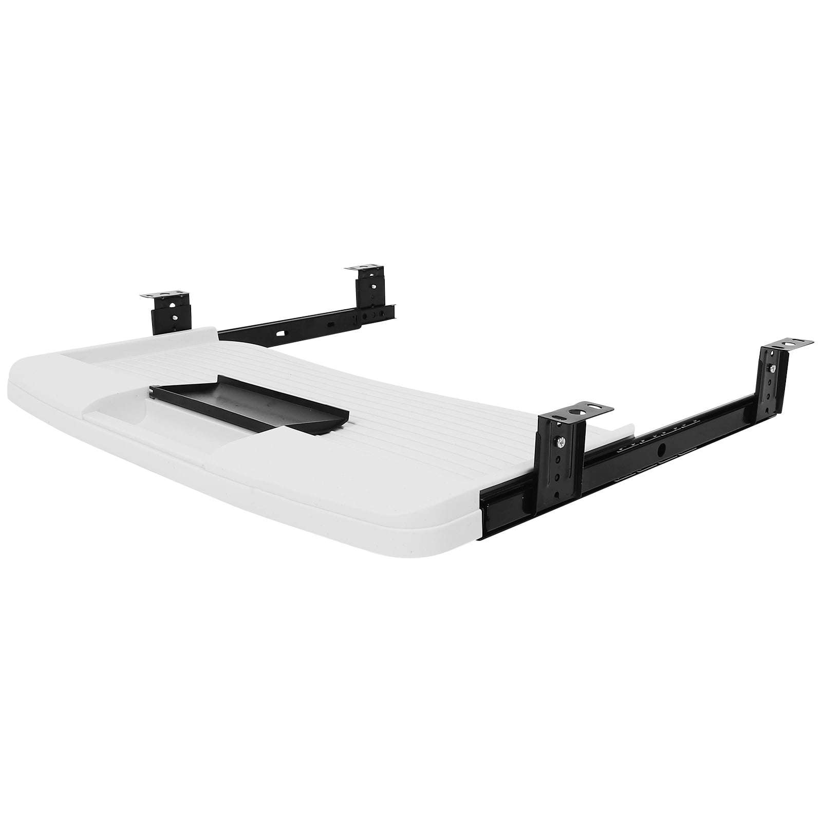 OFFIGAM White Slide Out Keyboard Tray with ABS Material, Office Desk Organizer for Enhanced Workspace Efficiency