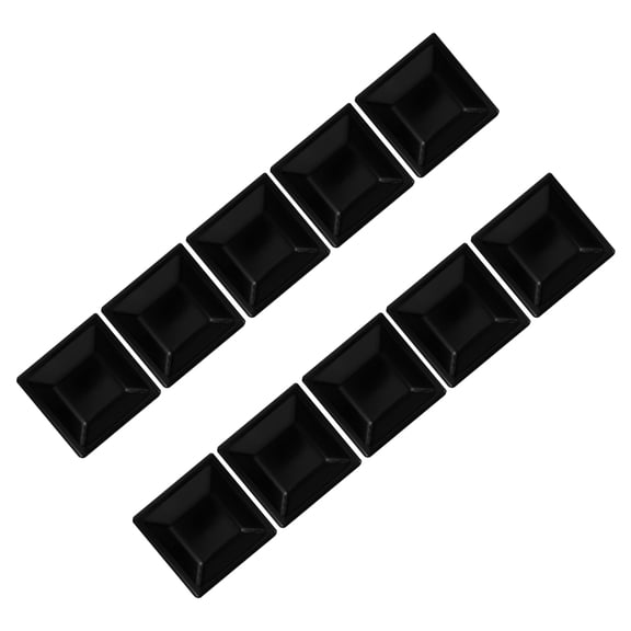 OFFIGAM 10 Caps Deck Post Caps Black PP for Landscapers All Seasons