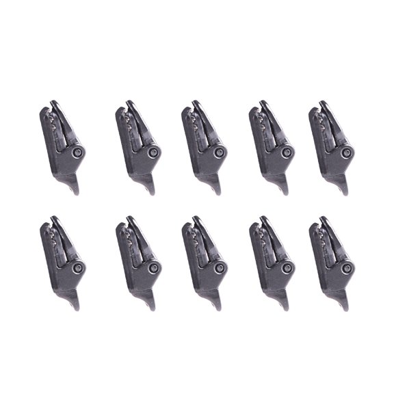 OFFIGAM 10 Pcs Black Nylon Windproof Clips for Camping Shelters and Tarps