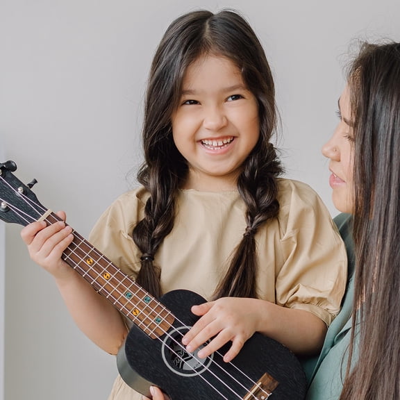 OFFIGAM 10 Pcs Ukulele Stickers Paper Fretboard Markers for Beginners Practical Design Music Learning