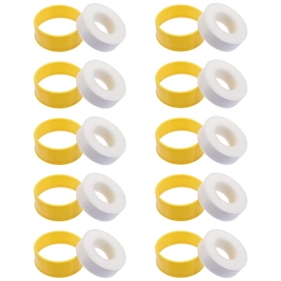 OFFIGAM Yellow PTFE Thread Seal Tape for Home Plumbing, Resistant and