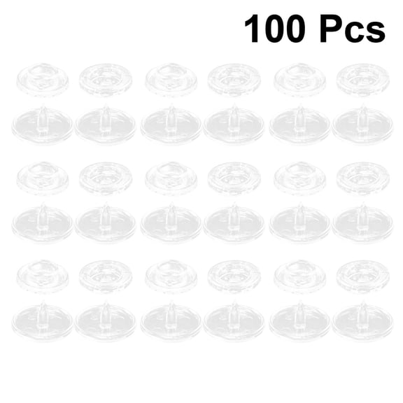 OFFIGAM 100 Sets Transparent Plastic Button Snaps Resin Fasteners for Infants Sewing Fabric Mats