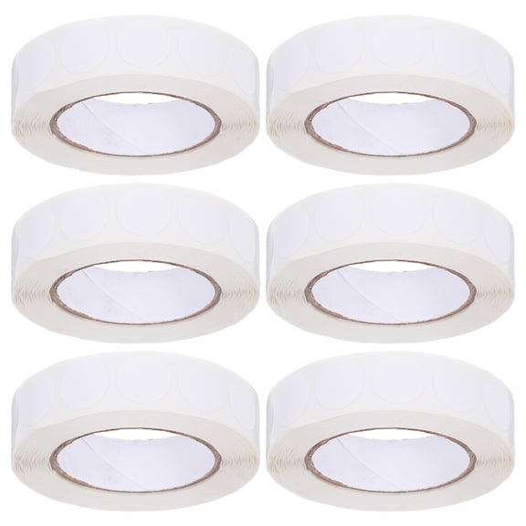 OFFIGAM 1000Pcs White Round Writable Self-Adhesive Sticker Labels for Organizing and Labeling
