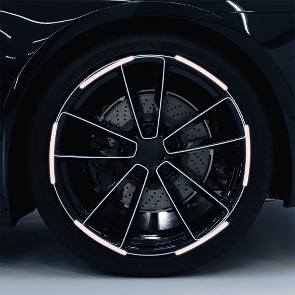 OFFIGAM 100Pcs Adhesive Sticker Tires Stickers for Cars Multicolor Prevent Accidents