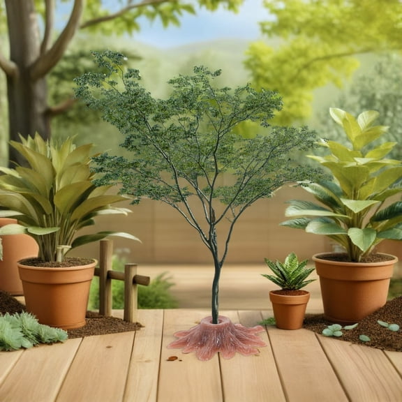 OFFIGAM Coffee Plastic Diorama Craft Trees Base Realistic Design for Home Modeling 100Pcs