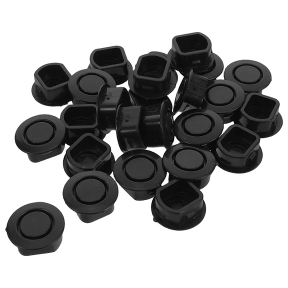 OFFIGAM 100Pcs Black Automotive Plastic Radar Hole Plug Universal Bumper Cover Protector
