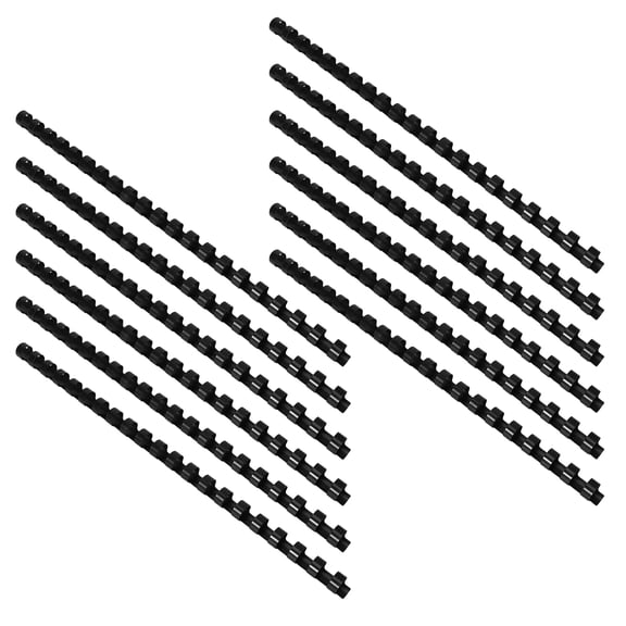 OFFIGAM Plastic Binding Spines, 100 Count A4 Document Comb Binder Strips for Home Office Reports, Craft Projects, Smooth Edges