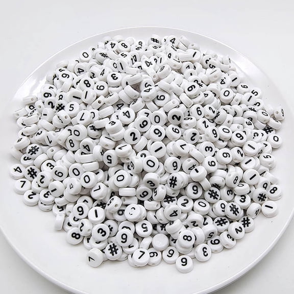 OFFIGAM 100Pcs Acrylic Craft Beads for Jewelry Making Activities and Creative Projects